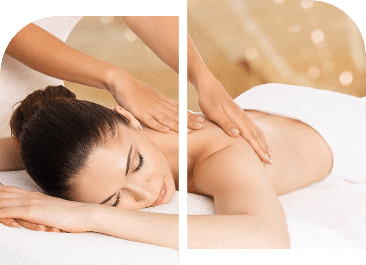 Woman Having Massage of Body in Spa Salon
