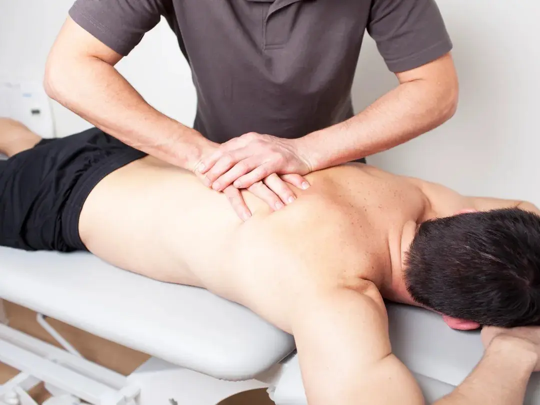 Man Having a Back Massage